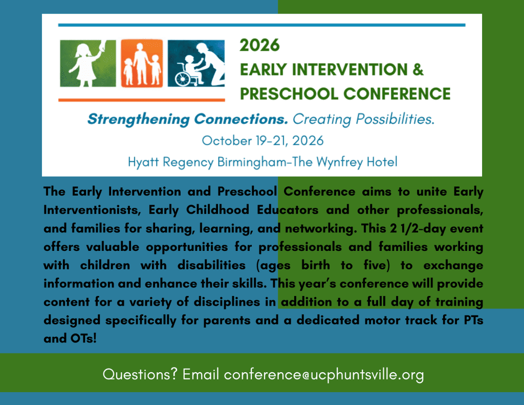 The Early Intervention and Preschool Conference aims to unite Early Interventionists, Early Childhood Educators and other professionals, and families for sharing, learning, and networking. This 2 (2)